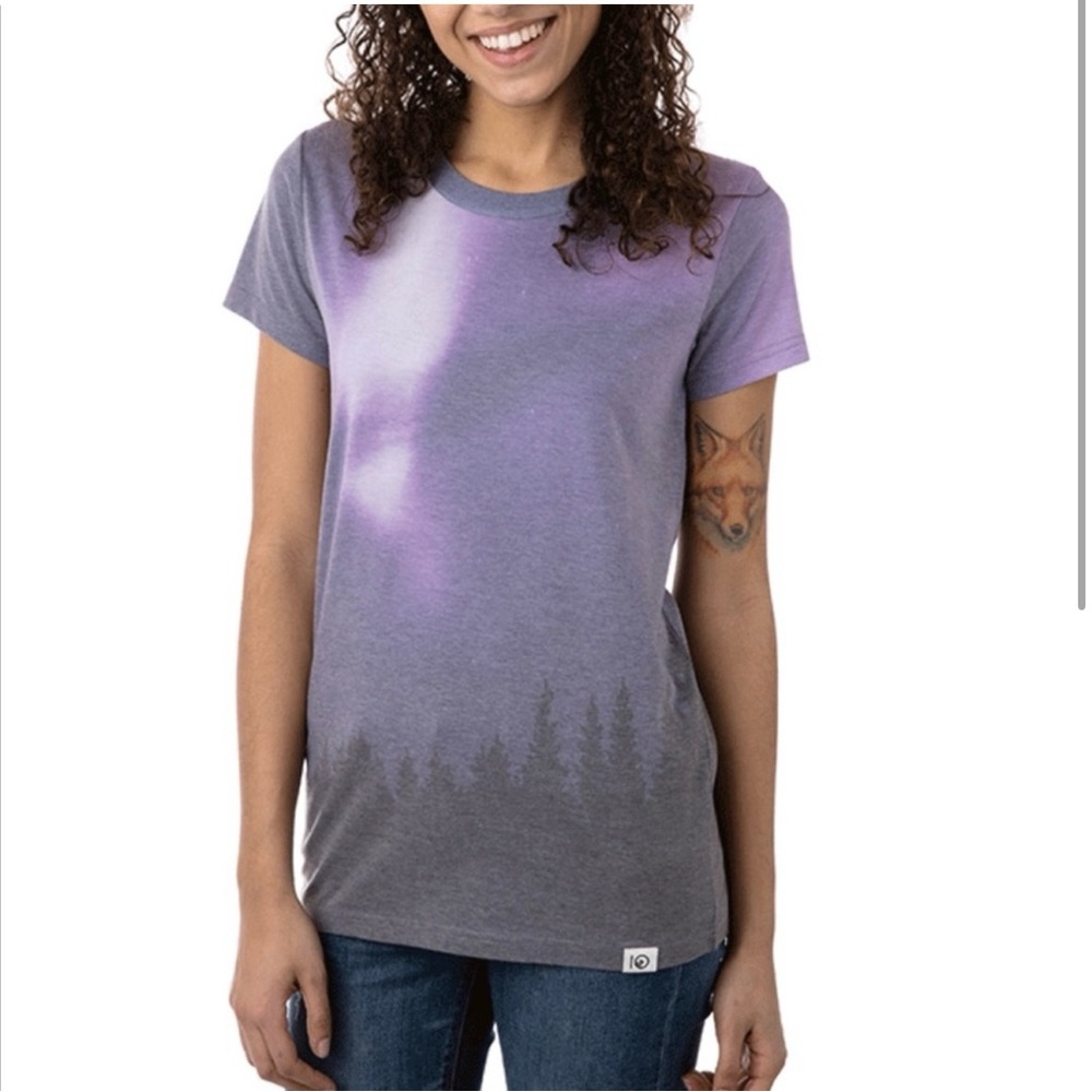 tentree northern lights short sleeve shirt